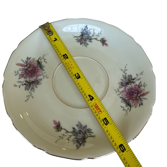 Vintage Black Knight Conchita Waldenburg Germany Set of 6 Saucers 6” - Picture 2 of 5